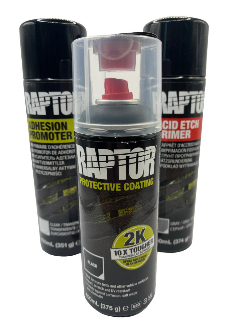 U-POL RMUB/AL RAPTOR 1K MULTI-USE PROTECTIVE COATING AEROSOL 450ML - BLACK BN